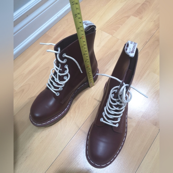 Dr. Martens 1460 Pascal 8-eye boots Cherry red Virginia leather - Picture 8 of 13